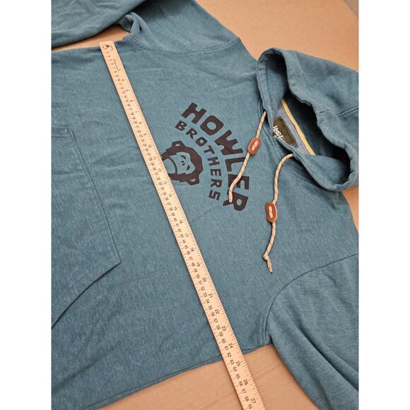 Howler Bros Hoodie Size XL Green/blue El Mono Pullover Sweatshirt Outdoors - Picture 9 of 11